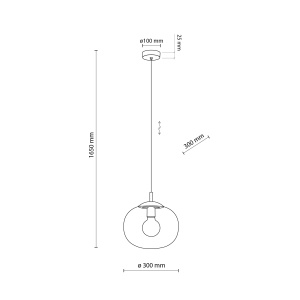 Pendul Negru 1xE27 VIBE 4837TK - Img 3