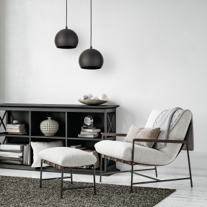 Pendul Negru 1xE27 ZOE 10167TK - Img 2