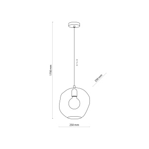 Pendul Negru Auriu 1xE27 SOL 3368TK - Img 3