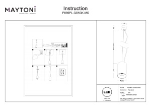 Pendul P089PL-33W3K-MG - Efir - Img 2