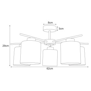 Plafoniera K-5812 - VANES - Img 3