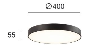 Plafoniera LED 3000K-4000K Madison 4235401 - Img 2