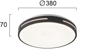 Plafoniera LED 3000K Alexia 4287701 - Img 3