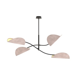 Plafoniera LOTUS 4 Negru Gri