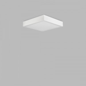 Plafoniera moderna alba patrata cu led 3000k Saona Superficie M