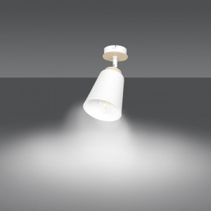 Plafoniera alba, Plafoniera alba metal, Plafoniera din metal, Plafoniera hol, Plafoniera dormitor, Plafoniera bucatarie, Aplica tavan, Aplica tavan alba, Aplica tavan metal