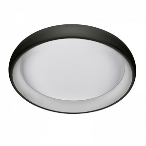 Plafoniera moderna neagra rotunda cu led Alessia d41