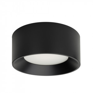 Plafoniera moderna neagra rotunda cu led Sirius d20