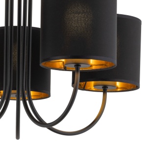 Plafoniera Negru 5xE27 TORENS 4595TK - Img 3