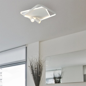 Plafoniera Parma 2 patrat Alb 2xGU10 LED CCT - Img 3