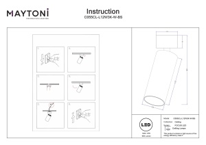 Spot aplicat C055CL-L12W3K-W-BS - FOCUS LED - Img 2