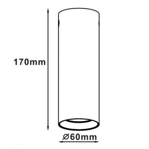 Spot aplicat Manacor 17 cm Alb - Negru 1xGU10 - Img 2