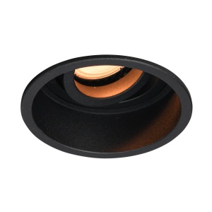 Spot incastrat Gralte Negru 1xGU10