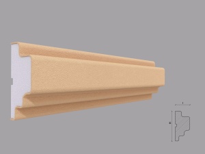 Ancadrament fereastra exterior FP128 dimensiuni 110x53x2000mm - Img 1