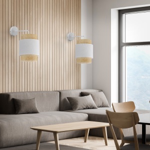 Aplica perete Alb 1xE27 BOHO 6538TK - Img 2