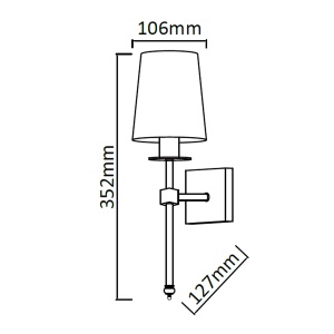 Aplica perete Casoli Chrome 1xE14 - Img 2