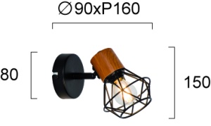Aplica perete E14 Vega 4253900 - Img 2