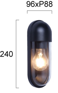 Aplica perete exterior E27 Cap 4298000 - Img 3