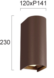 Aplica perete exterior LED 3000K-4000K-6500K Azores 4310002 - Img 2