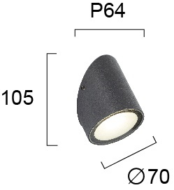Aplica perete exterior LED 3000K Juno 4286000 - Img 2
