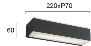 Aplica perete exterior LED 3000K Noa 4198700 - Img 2