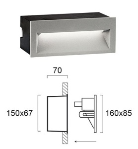 Aplica perete exterior LED 3000K Theta 4198900 - Img 3