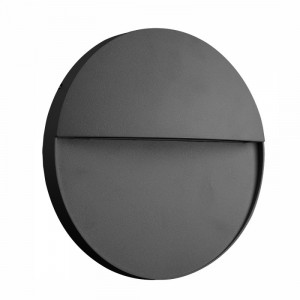 Aplica perete exterior moderna rotunda grafit cu led Baker M