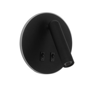 Aplica perete Furla Negru 2 x LED - Img 4