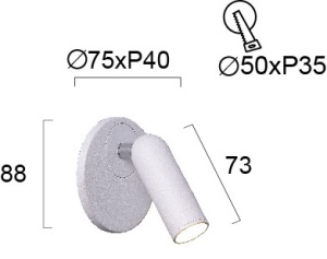 Aplica perete LED 3000K EMMA 4244700 - Img 2