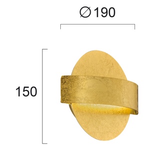 Aplica perete LED 3000K Koben 4217000 - Img 3