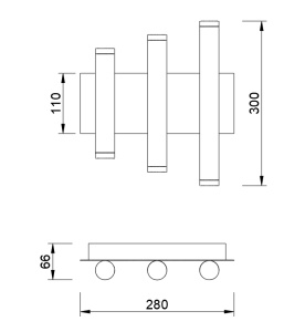 Aplica perete LED 36W 3000K CALA 8191 - Img 2