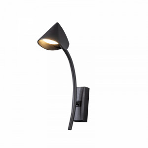 Aplica perete moderna neagra din metal Capuccina
