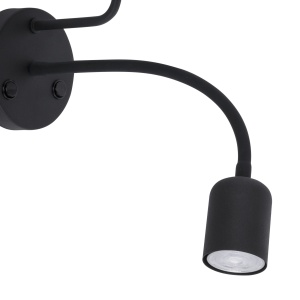 Aplica perete Negru 2xE27 GU10 MAJA 2537TK - Img 3