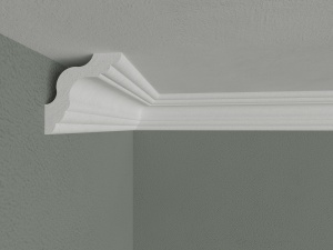 Bagheta de colt / Cornisa de interior BC01 dimensiuni 50x50x2000mm - Img 2