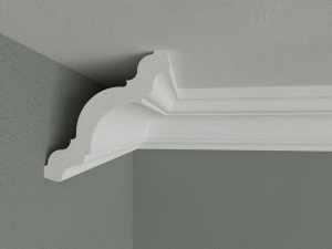 Bagheta de colt / Cornisa de interior BC02 dimensiuni 80x80x2000mm - Img 2
