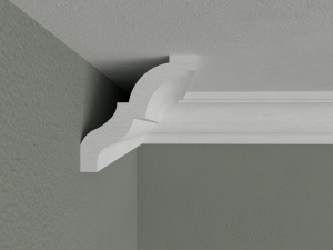 Bagheta de colt / Cornisa de interior BC09 dimensiuni 70x70x2000mm - Img 2