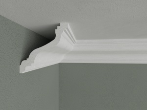Bagheta de colt / Cornisa de interior BC14 dimensiuni 80x80x2000mm - Img 2