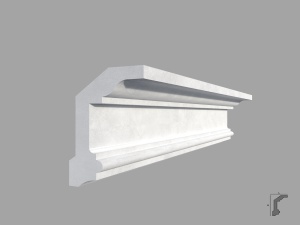 Bagheta de colt / Cornisa de interior BC29 dimensiuni 100x55x2000mm - Img 1