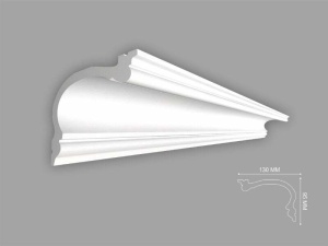Bagheta de colt / Cornisa de interior BC40 dimensiuni 130x95x2000mm - Img 1