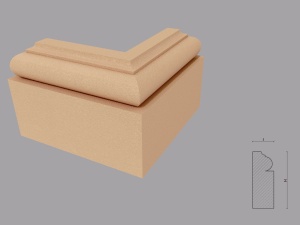 Baza pentru pilastru FP604 dimensiuni 150x80x220mm - Img 3