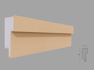 Brau decorativ de exterior FP325 dimensiuni 150x50x2000mm - Img 1