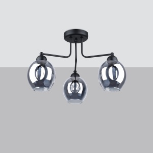Candelabru FILLAN 3 Negru - Img 2