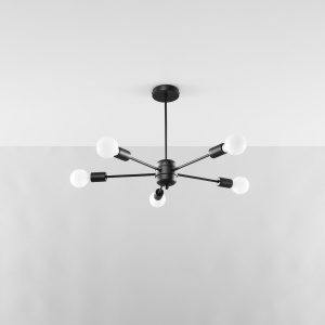 Candelabru LANGO 5 Negru - Img 2