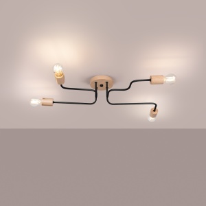 Candelabru TIMBO 4 Negru - Img 3