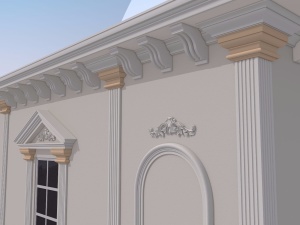 Capitel pentru pilastru FP704 dimensiuni 250x110x280mm - Img 1