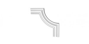 Chenar decorativ din poliuretan CR863B - 18x18x1.5 cm