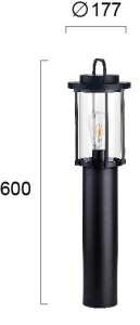 Lampa exterior E27 Kimolos 4255400 - Img 3