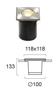 Lampa exterior GU10 Franco 4054000 - Img 2