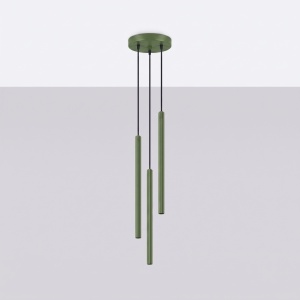 Lampă suspendată ARCHE 3P verde măsliniu - Img 2
