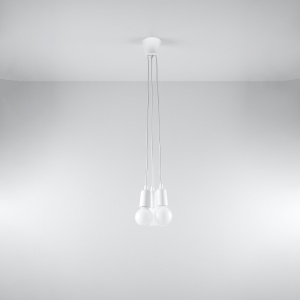 Lampă suspendată DIEGO 3 Alb - Img 2